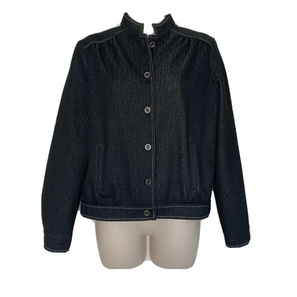 Vintage 70's KoKo Knits of CA Blue jean Polyester Size vtg 10 Pockets dark wash - Picture 1 of 8